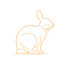 Animals Lagomorphs Eastern Cottontail Rabbit Sticker Svg Vector, Free Vectors File